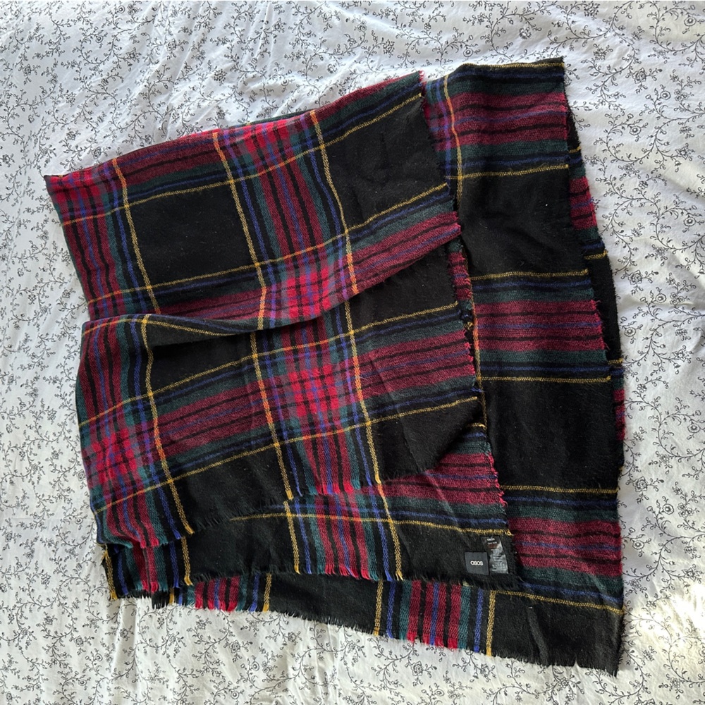 ASOS Oversized Blanket Scarf Plaid